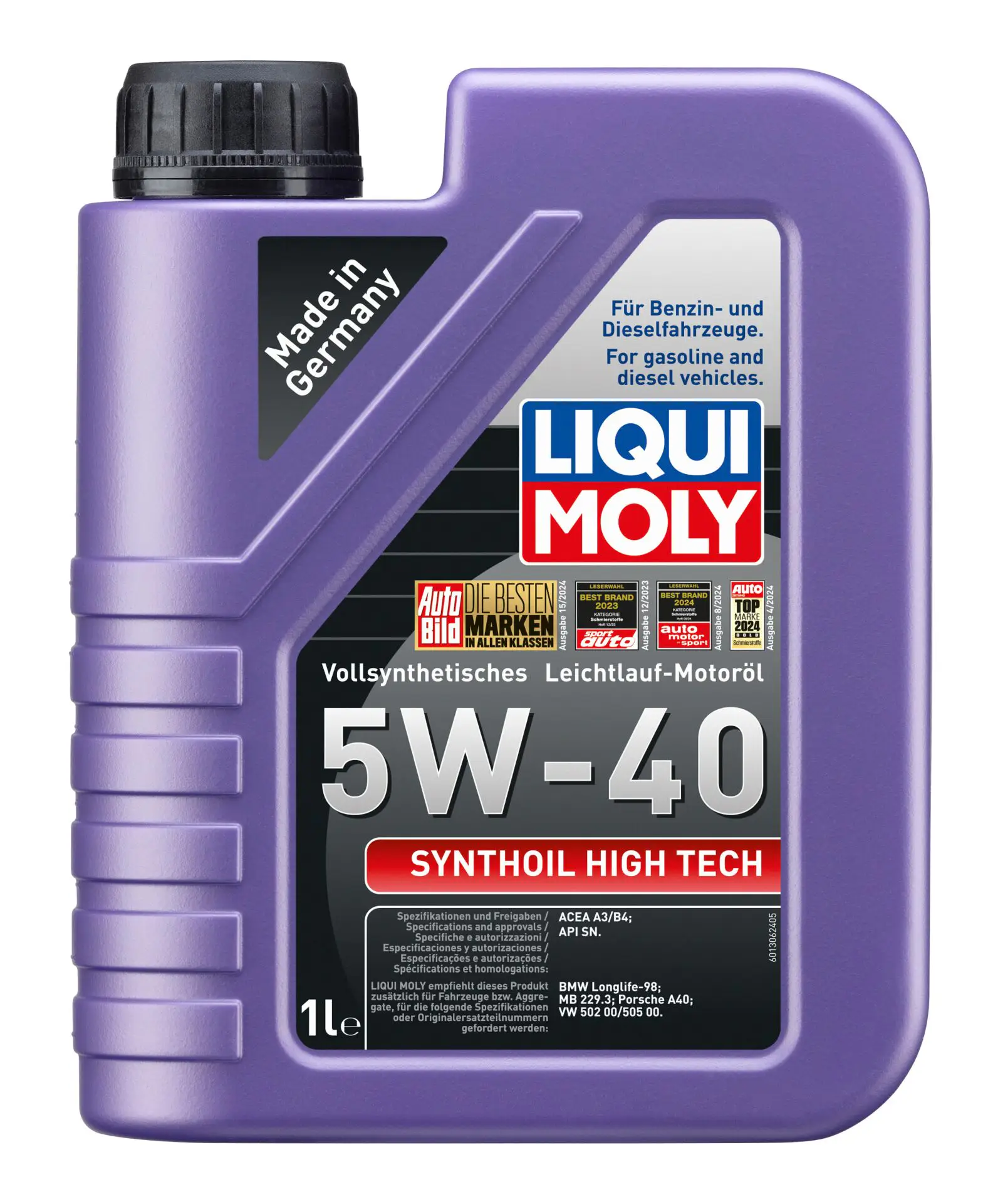 Liqui Moly Synthoil High Tech 5W40 Motor Yağı 1 Litre | LQM-1855