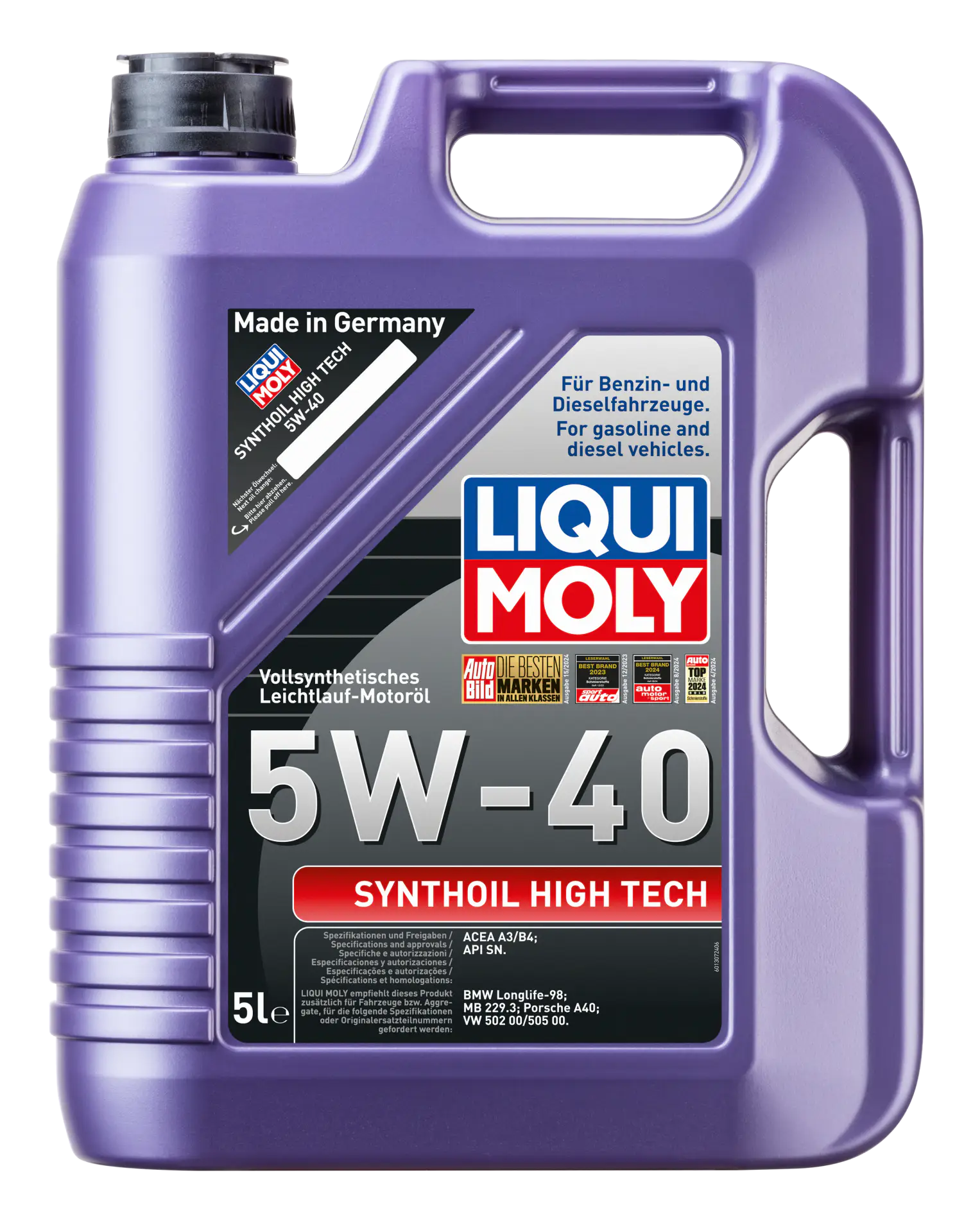 Liqui Moly Synthoil High Tech 5W-40 Motor Yağı (5 Litre) | LQM-1856