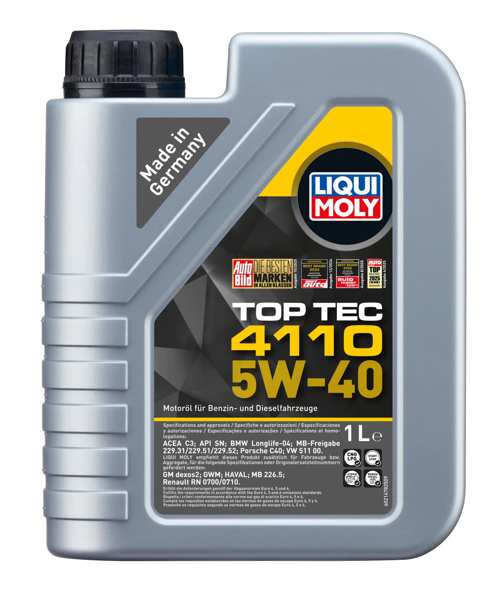 Liqui Moly TopTec 4110 5W-40 Motor Yağı (1 Litre) | LQM-21478