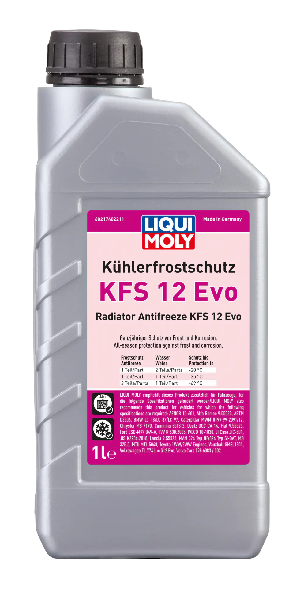Liqui Moly Konsantre Antifriz KFS 12 Evo  (–69°C ) (1 Litre) | LQM-21740