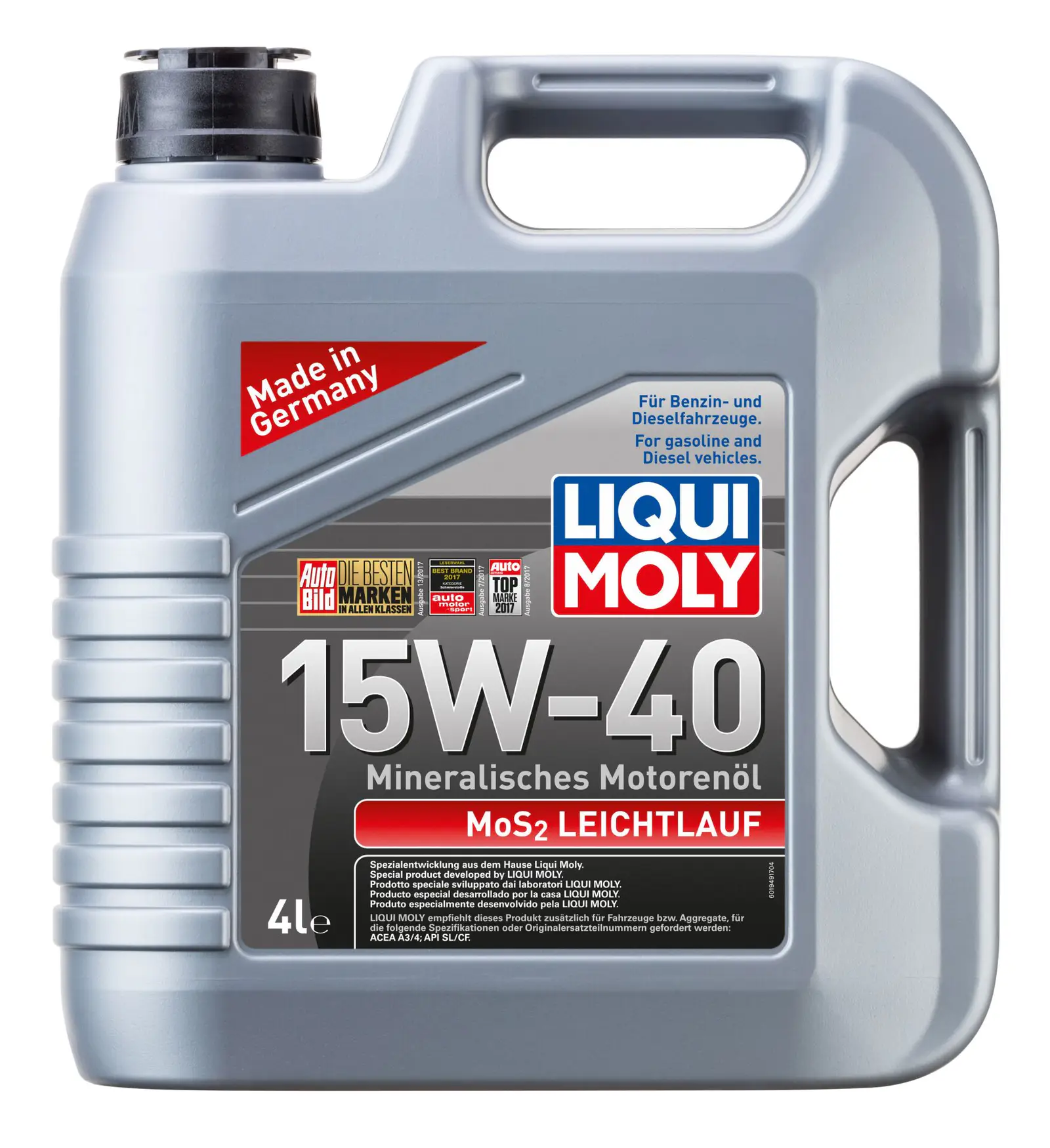 Liqui Moly Mos2 Low-Fiction 15W-40 ( 4 Litre ) | LQM-2631