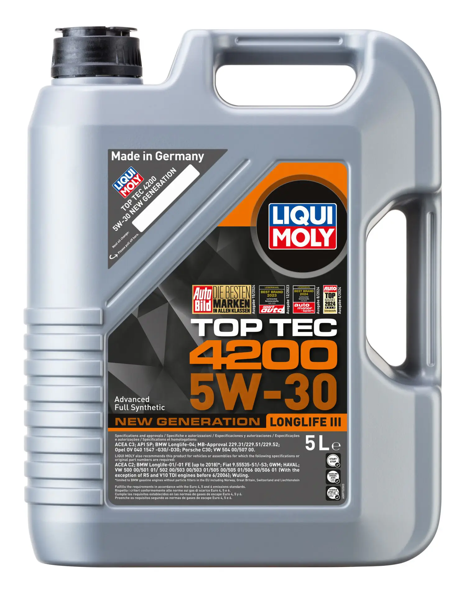 Liqui Moly Top Tec 4200 5W30 Engine Oil 5L | LQM-8973