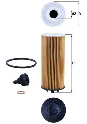 BMW 1 Series F40 Oil Filter | MAHLE OX1238D