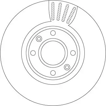 Mercedes W204 C 250 Front Brake Disc | TRW DF4813S