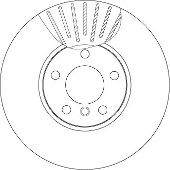 BMW X5 (E70) 3.0 d N57 Front Brake Disc | TRW DF4852S