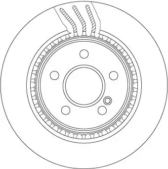 Mercedes E-Class Coupe W207 Rear Brake Disc | TRW DF4864S