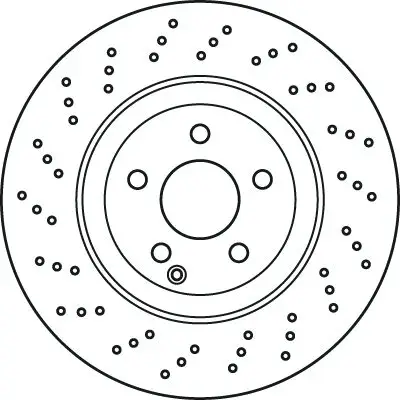 Mercedes S-Class W221 Front Brake Disc | TRW DF6077S