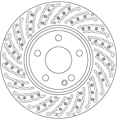 Mercedes CLA W117 Front Brake Disc | TRW DF6262S