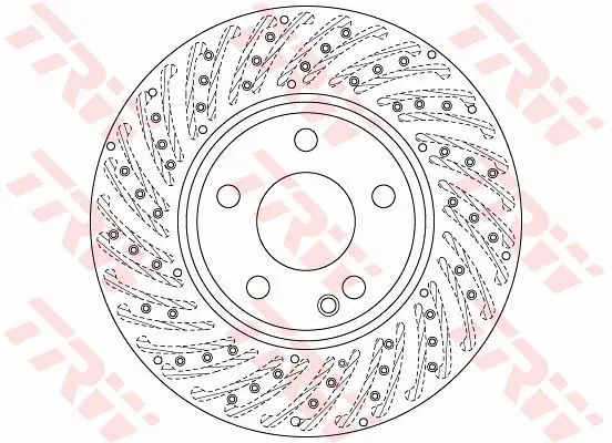 Mercedes GLA X156 GLA 200 Front Brake Disc | TRW DF6262S