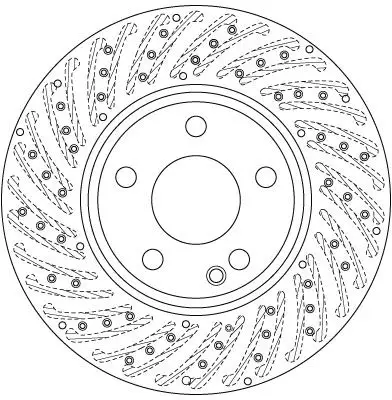 Mercedes A-Class W176 Front Brake Disc | TRW DF6262S