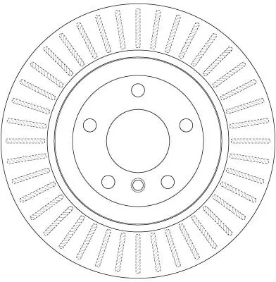 BMW 5 Series E60 530i N53 Rear Brake Disc | TRW DF6299