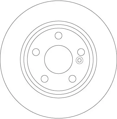 Mercedes CLA W117 Rear Brake Disc | TRW DF6376