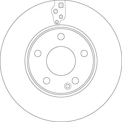 Mercedes A-Class W176 Front Brake Disc | TRW DF6548