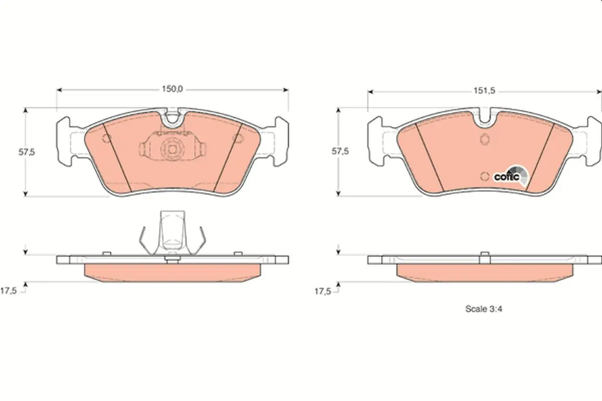 BMW Z4 (E85) Front Brake Pad | TRW GDB1348