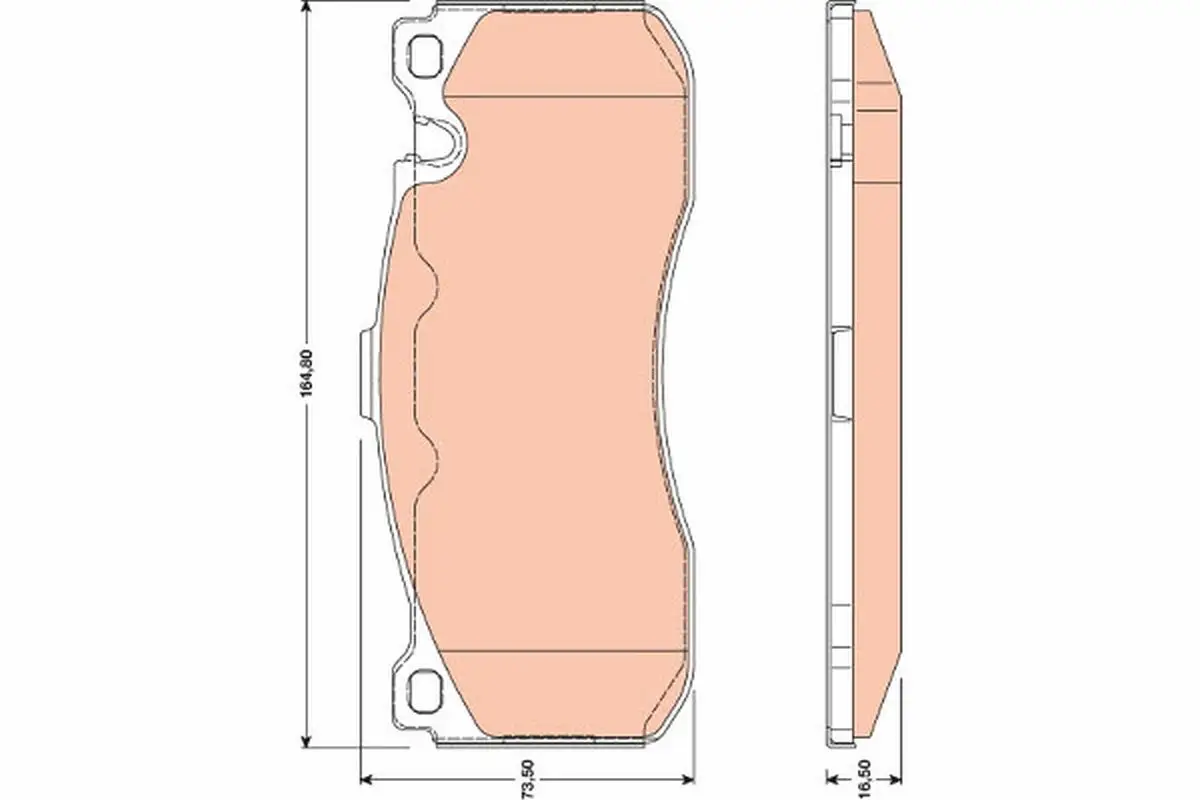 BMW E90 318d N43 Front Brake Pad | TRW GDB1802