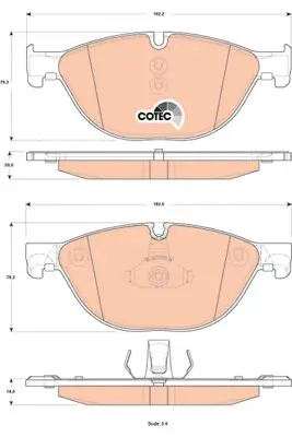 BMW 7 Series F01 740d N54 Front Brake Pads | TRW GDB1838
