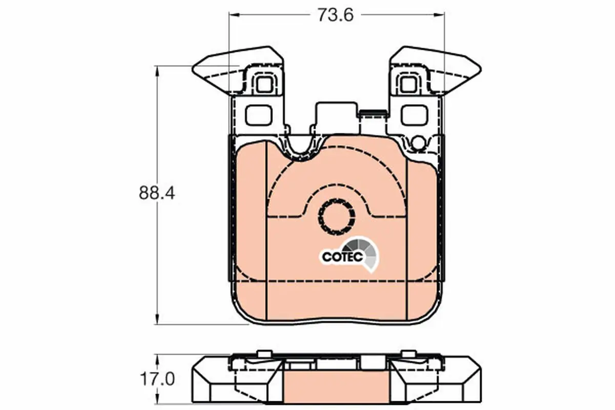 BMW F32 418i B38 Rear Brake Pad | TRW GDB2028