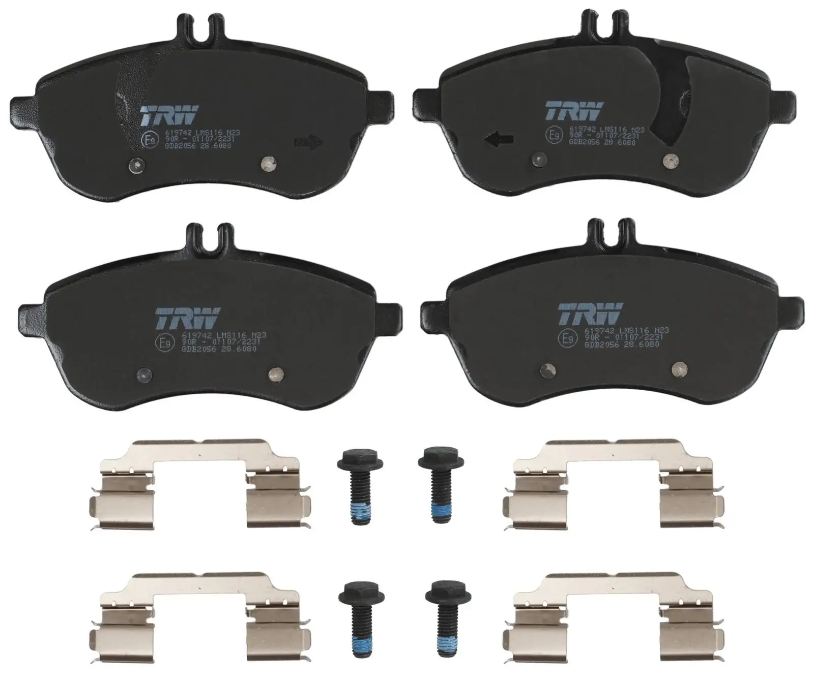 Mercedes C-Class W204 C 250 Front Brake Pads | TRW GDB2056
