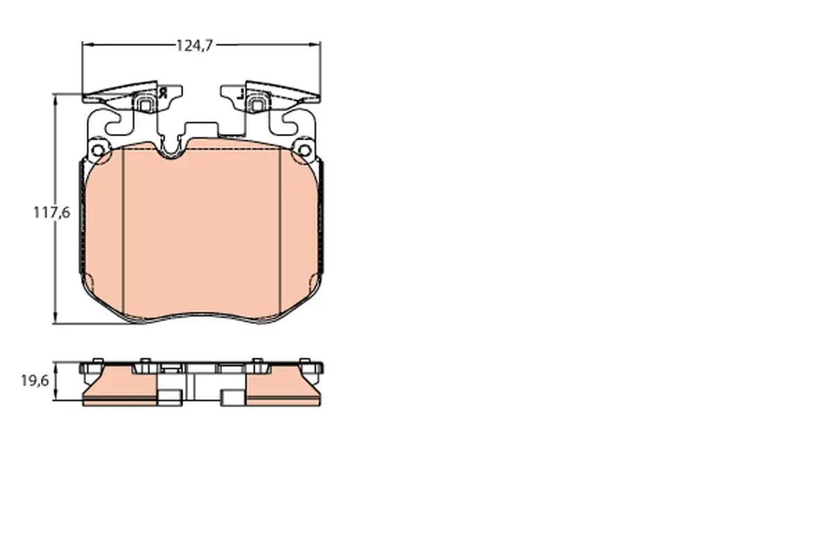 BMW X6 (G06) 40i X JA1 Front Brake Pads | TRW GDB2147