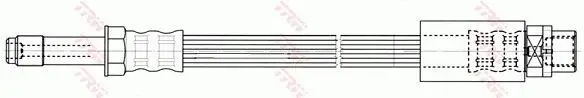 BMW 3 Series E90 330d N53 Rear Brake Hose | TRW PHB415