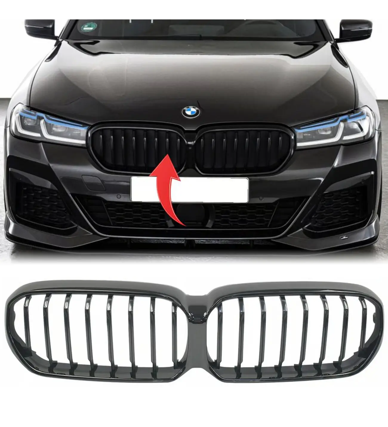BMW 5 Serisi G30 Panjur Lcı Piano Siyah M 2021 | CARTEK TPBMWSM149