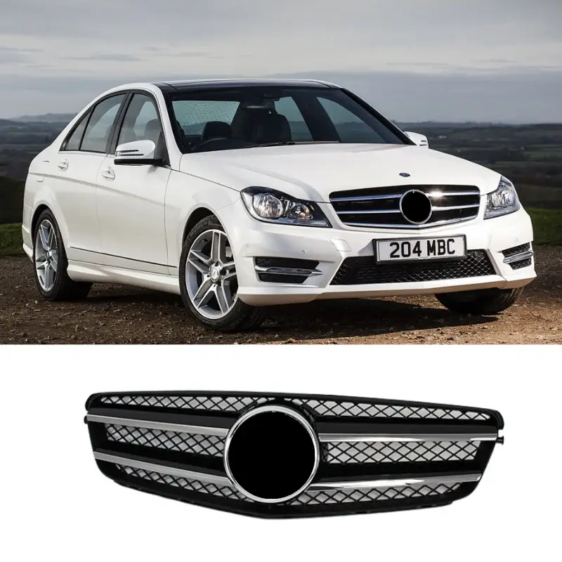 Mercedes C-Class W204 Front Grille AMG Black | ITHAL