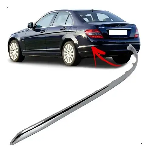 Mercedes C Series W204 Bumper Rear Chrome Trim Left 2007 | CARTEK TPMRD0118