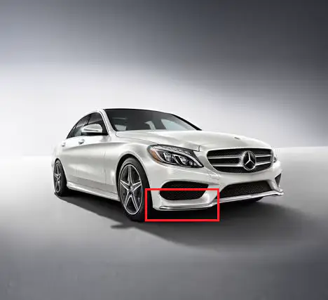 Mercedes C-Class W205 Front Right Bumper Trim | ITHAL