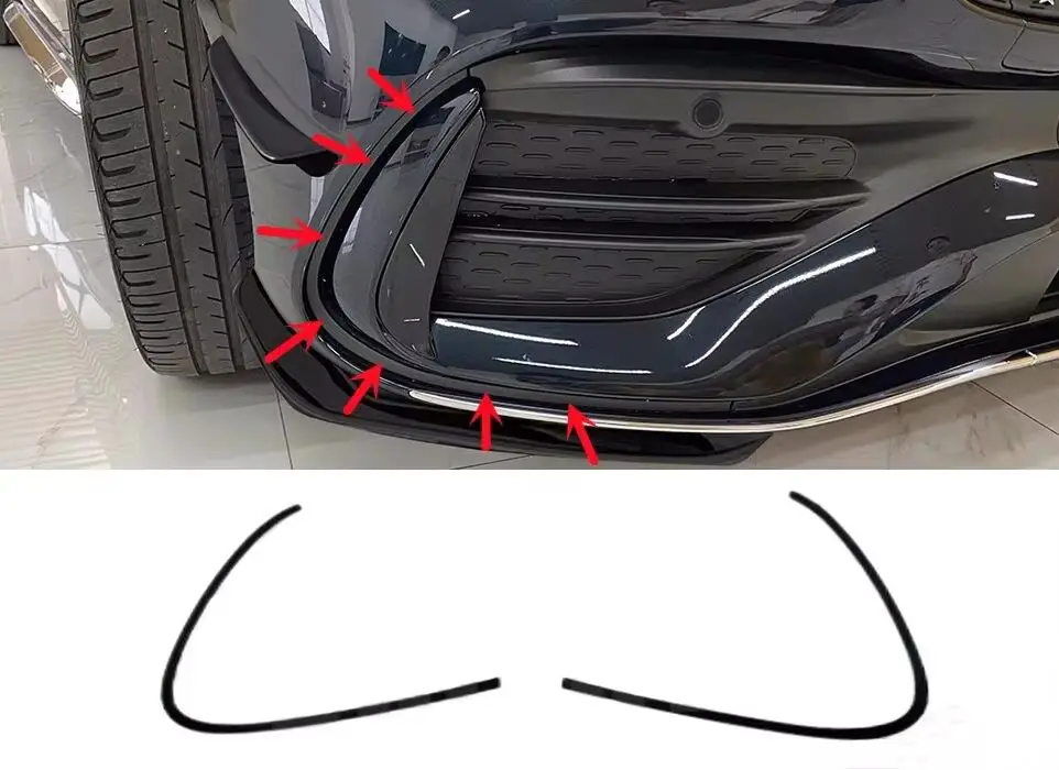 Mercedes C Series W206 Bumper Grille Trim Front Left Black Amg 2021 | CARTEK TPMRD0217