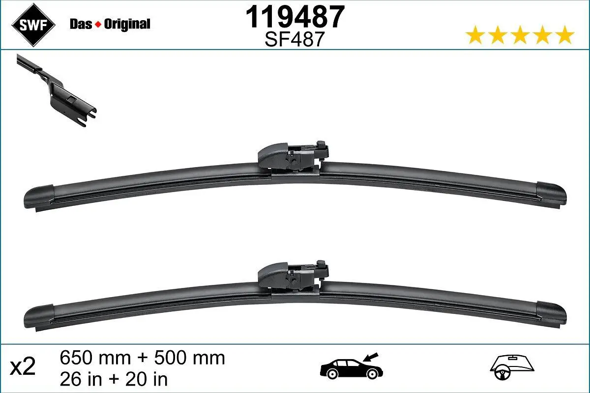 BMW X3 G01 Front Wiper Set (2018-2024) | SWF 119487 Bmw X4 G