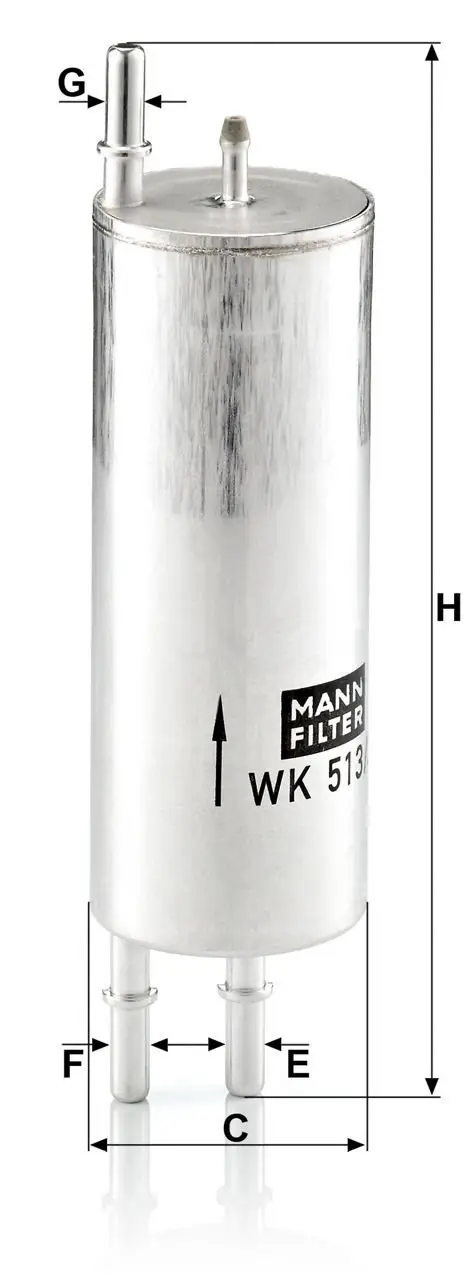 BMW X5 E53 3.0 M54 Fuel Filter | MANN WK 513/3