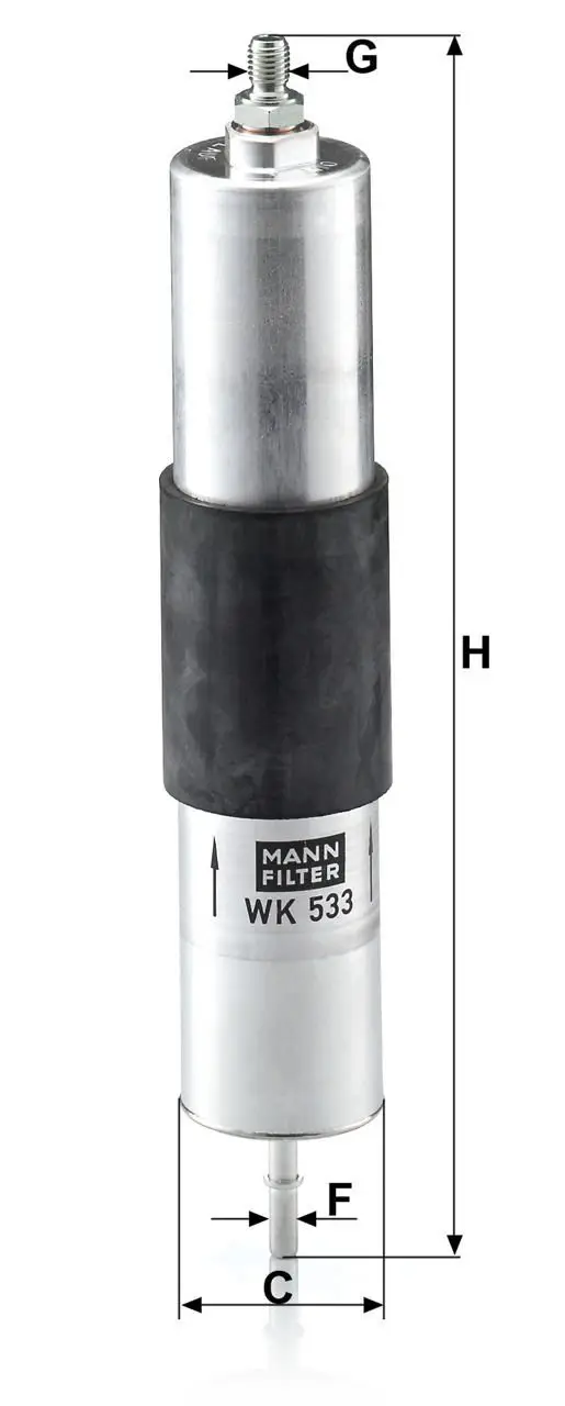 BMW 3 Series E46 M3 CSL 3.2 S54 Fuel Filter | MANN WK 533