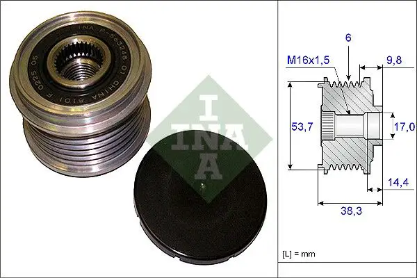 BMW X3 F25 xDrive 20d Alternator Pulley | INA 535 0203 10