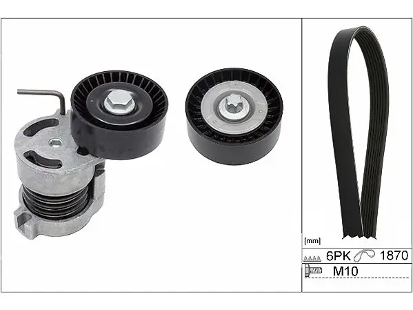 BMW 3 Touring E46 318 i V Belt Set | INA 529 0044 10