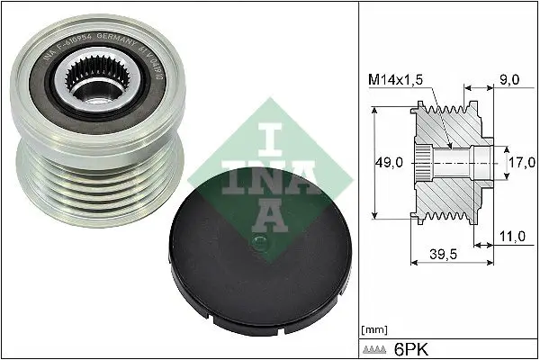 BMW F21 120i Alternator Pulley | INA 535 0361 10
