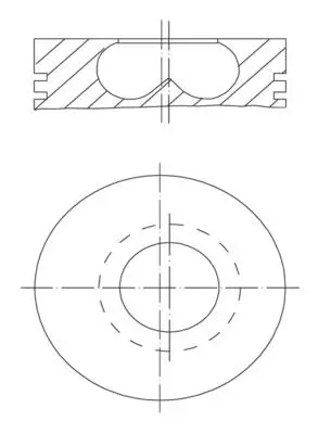 BMW 1 Series F20 B37 Piston 84.50mm 050 | MAHLE 081 PI 00123 002