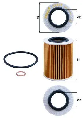 BMW 1 Series F20 N13 Oil Filter | MAHLE OX 825D
