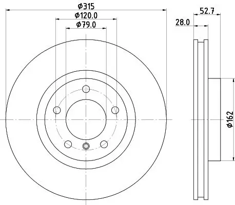 BMW 3 Serisi E36 Fren Diski Havalı Ön | HELLA 8DD 355 104-111