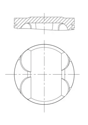 BMW 5 Serisi E39 M52 Piston 80.00mm STD | MAHLE 082 PI 00100 000
