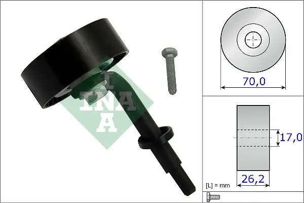 BMW 5 Touring E61 535d Tensioner Pulley | INA 531 0783 10