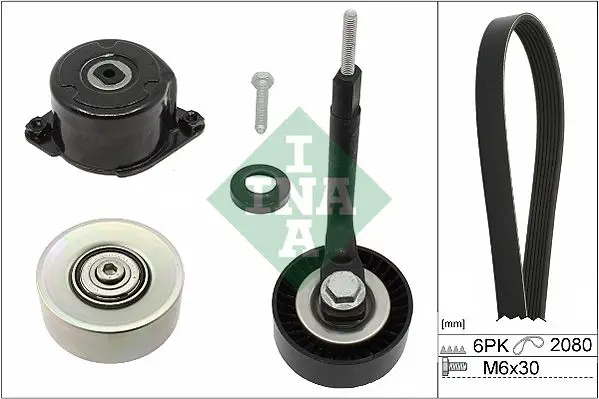BMW 3 Compact E46 318 td V-Belt Set | INA 529 0314 10