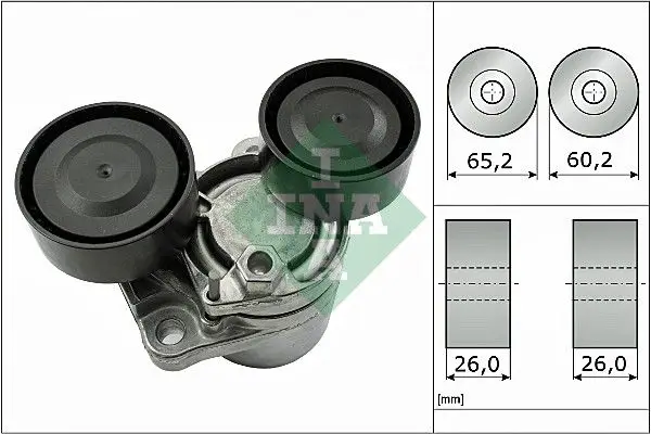 BMW 3 Touring E91 320d xDrive Tensioner Pulley | INA 534 0505 10