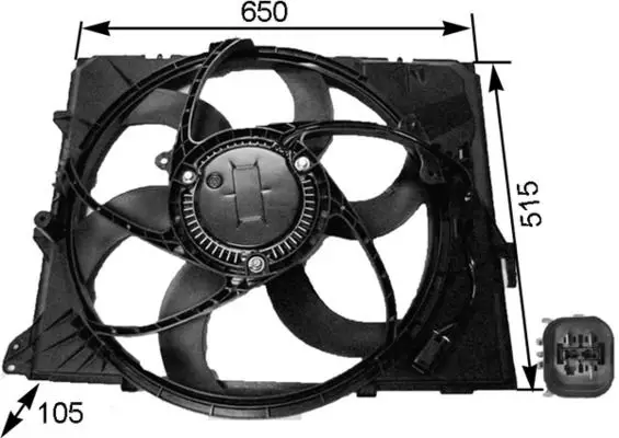 BMW X1 Serisi E84 N46 Fan Pervanesi | MAHLE CFF 264 000S