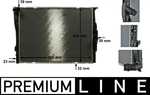 BMW 3 Series E90 N45 Water Radiator | MAHLE CR 1090 000P