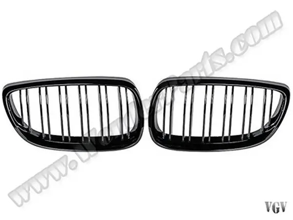 BMW 3 Series E92 2005-2013 Grille Set Piano Black Dual Slats