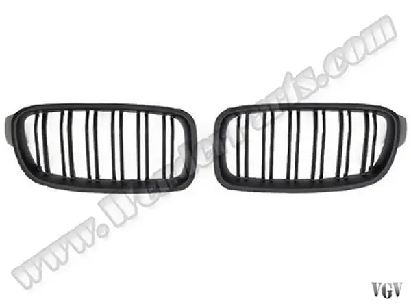 BMW F30 2012-2018 Grille Set Matte Black Double Slats WENDER