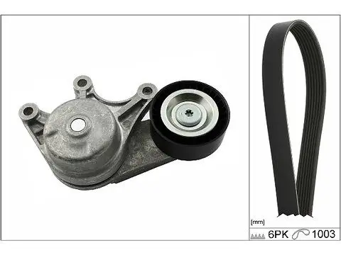 BMW 5 Touring F11 528i xDrive Complete V-Belt Tensioner | INA 529 0...
