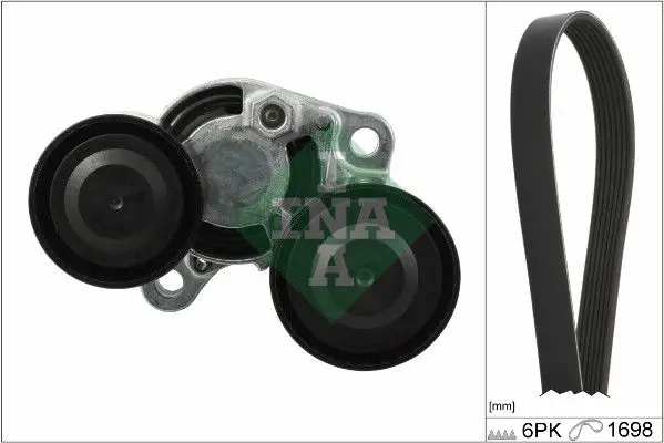 BMW 5 Touring F11 535d V-Belt Set | INA 529 0206 10