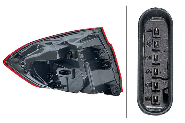 BMW 3 Serisi F30 Stop Lambası LED Sağ | HELLA 2SD 012 147-321