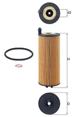 BMW 3 Serisi G20 M3 S58 Yağ Filtresi | MAHLE OX 1302D
